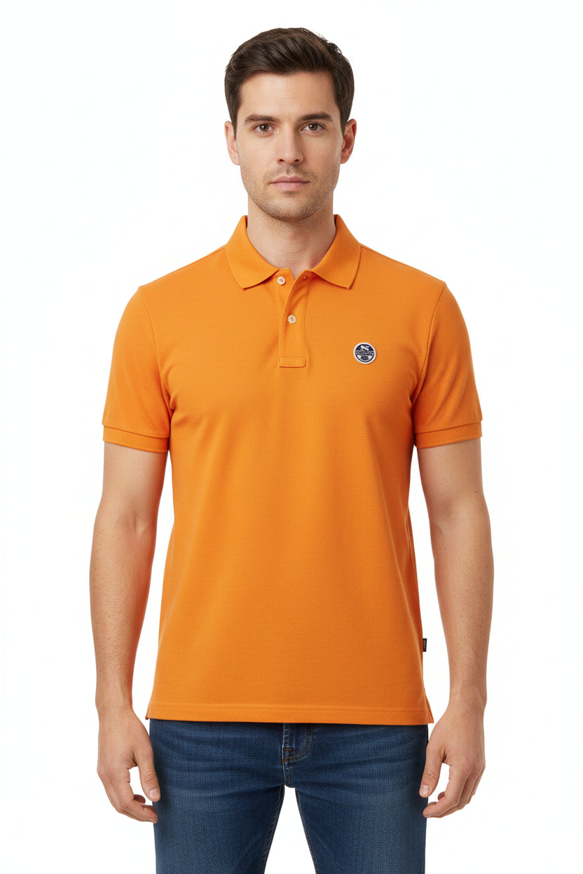 Polo estiva per uomo North&Sails manica corta due bottoni in cotone
