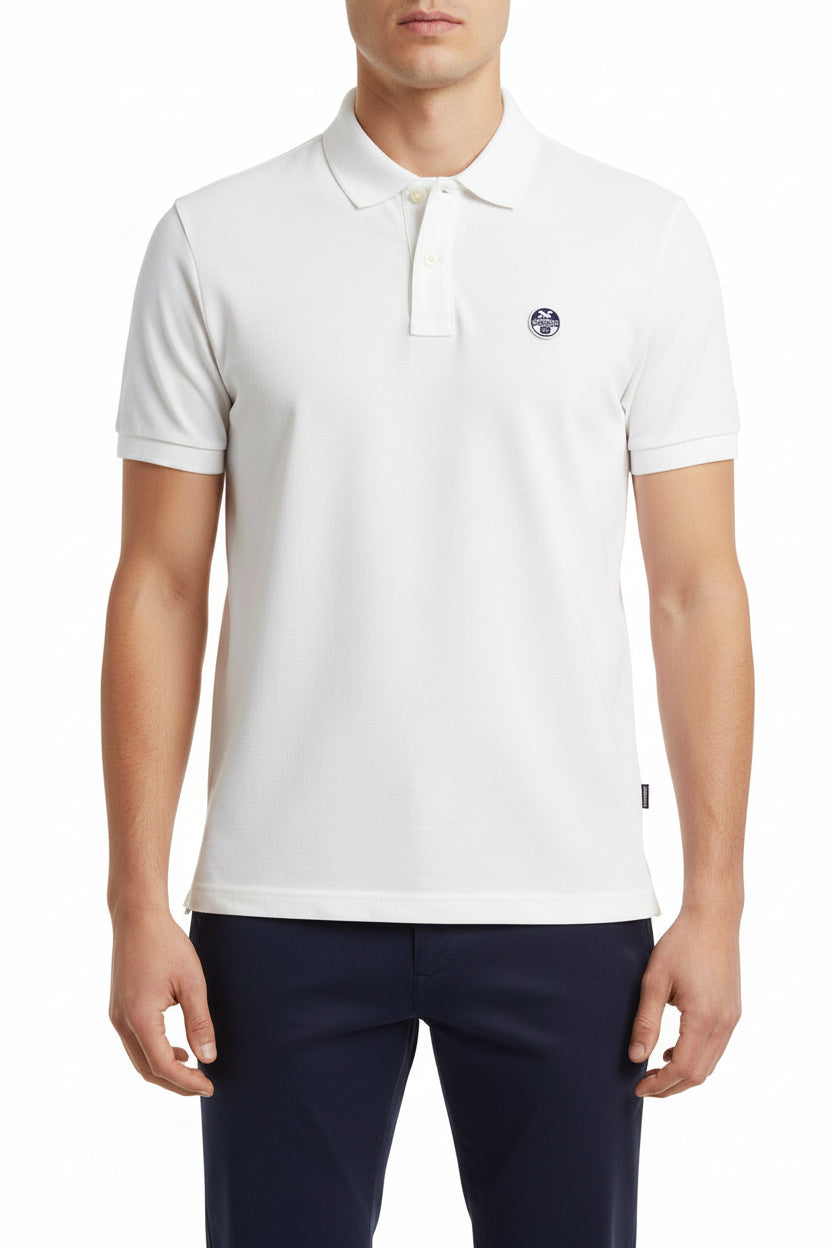 Polo estiva per uomo North&Sails manica corta due bottoni in cotone