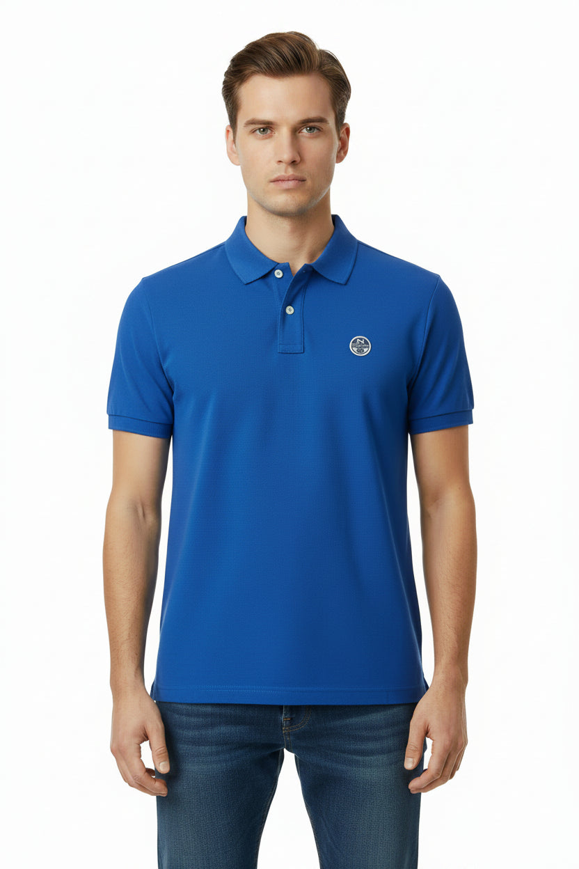 Polo estiva per uomo North&Sails manica corta due bottoni in cotone