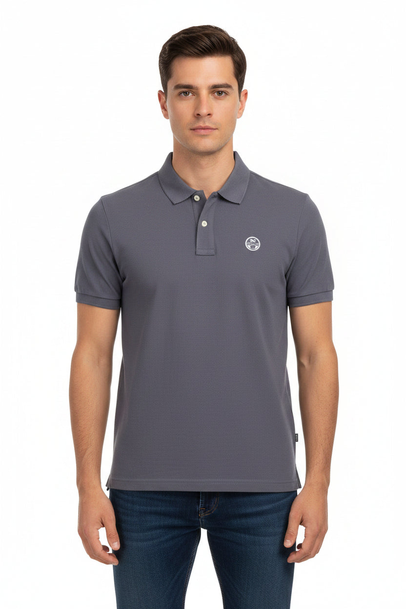 Polo estiva per uomo North&Sails manica corta due bottoni in cotone