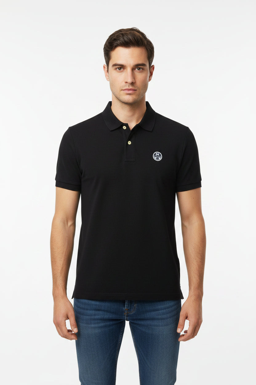 Polo estiva per uomo North&Sails manica corta due bottoni in cotone