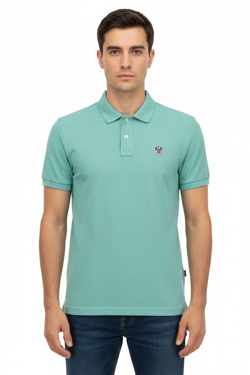Polo estiva per uomo North&Sails manica corta due bottoni in cotone