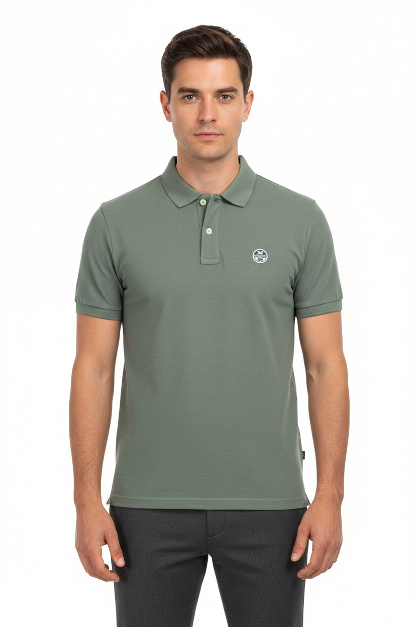 Polo estiva per uomo North&Sails manica corta due bottoni in cotone