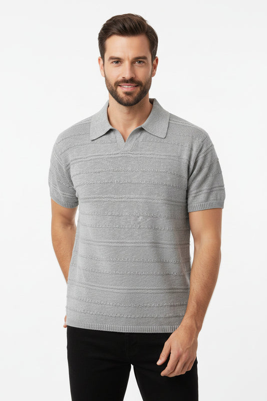 Polo estiva per uomo a maicha corta leggera in puro  cotone