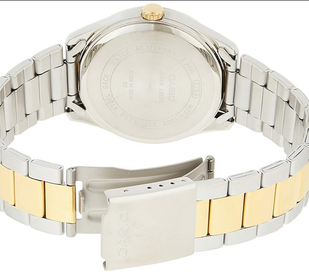 Casio MTP‑1302SG‑7A – Orologio Analogico Bicolore Acciaio e Oro