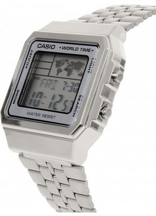 Casio A-500WA-7D Orologio Digitale Uomo – Design Retrò con Cinturino in Resina Bianco