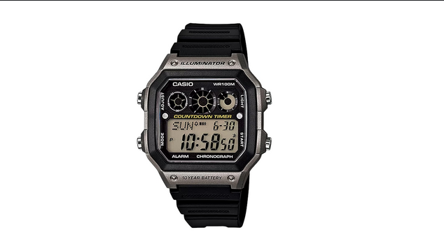 Casio AE-1300WH-8A – Orologio digitale uomo sportivo 100 m, 10 anni batteria