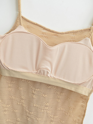 Top donna trasparente con fiocco centrale slim fit 