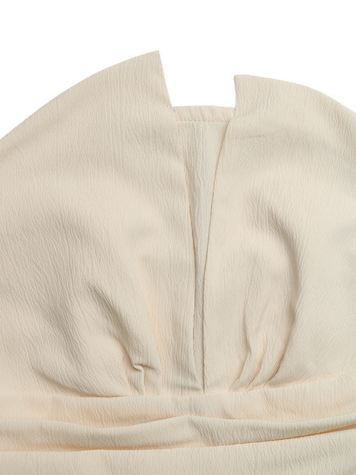 Vestito estivo per donna con spalle scoperte, tessuto leggero
