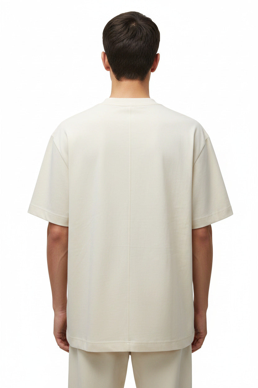 Maglietta estiva per uomo a manica corta in cotone stile oversize