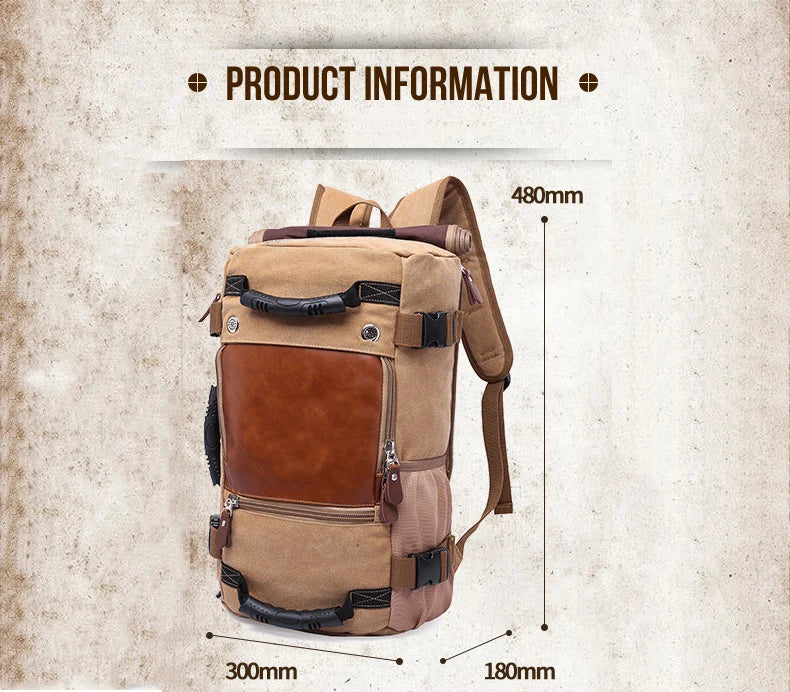 Zaino da viaggio uomo grande capacità, multifunzionale, impermeabile, con scomparti organizzati, tasca antifurto. Ideale per viaggi, lavoro e tempo libero.