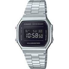 Orologio Casio A168WEM-1D digitale vintage in acciaio inox con display LED