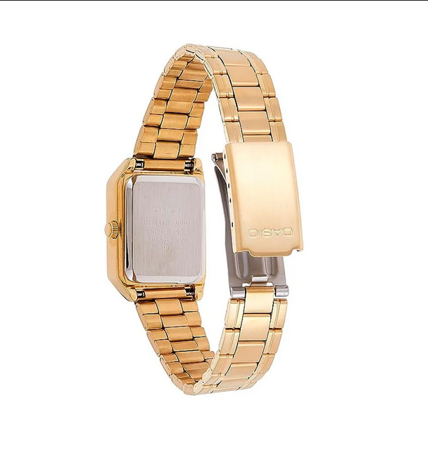 Casio LTP-V007G-9E – Orologio Donna Quarzo, Cassa e Bracciale IP Oro, Vetro Minerale