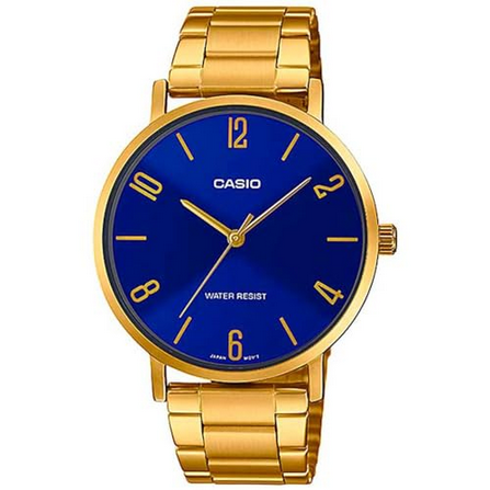 Casio MTP-VT01G-2B2 orologio oro blu