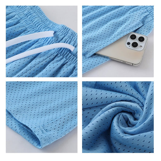 Pantaloncini Sportivi Uomo Donna in Rete a Due Strati - Traspiranti e Leggeri | LowEconomy