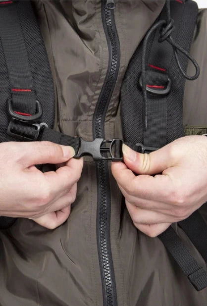 Zaino impermeabile, economico, da viaggio unisex con serratura, colore nero, capacità 36-55 litri