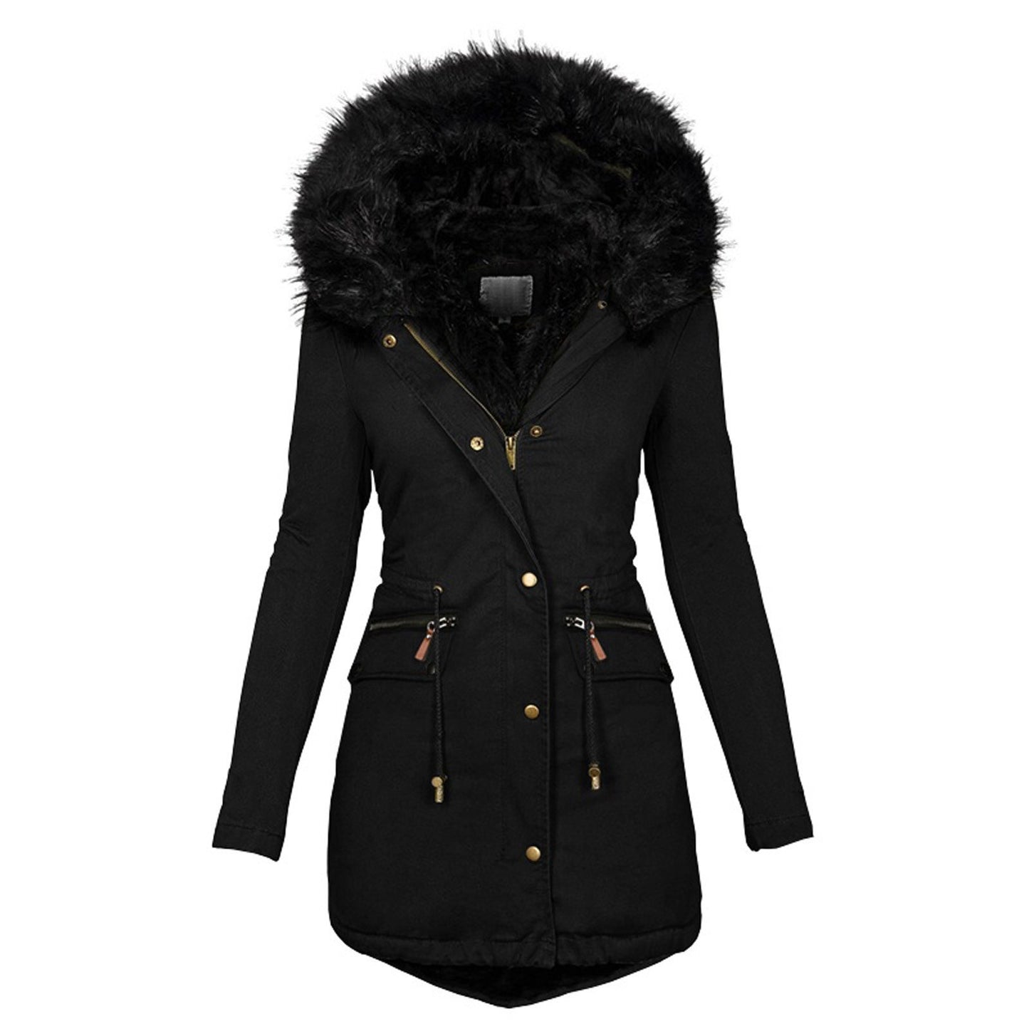 Fashion Solid Women Casual Thicker Winter Slim - Loweconomy