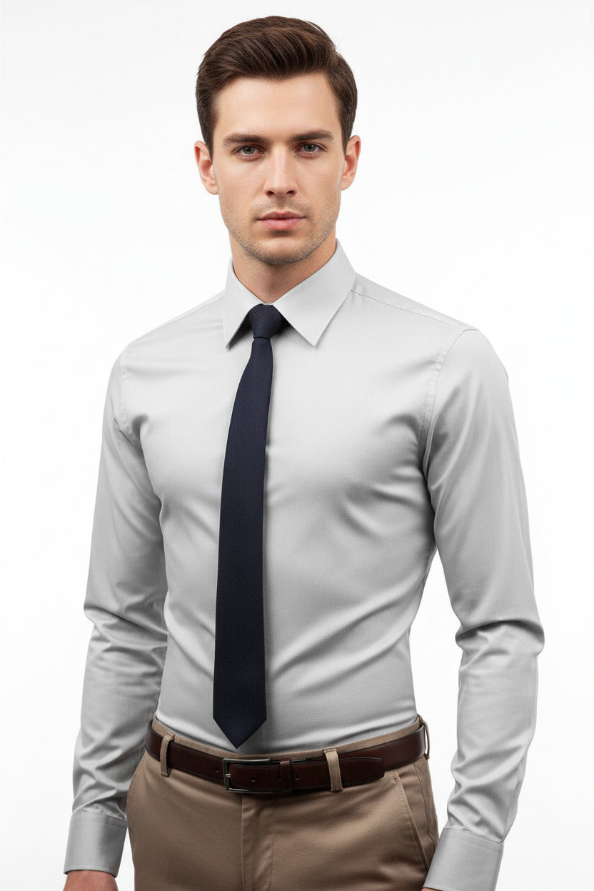 Camicia per uomo classica con bottoni modello slim fit