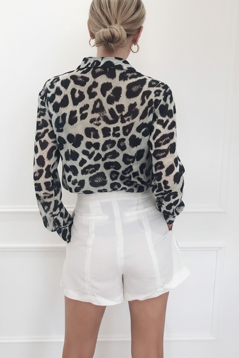 Camicia per donna maniche lunghe elegante con bottoni