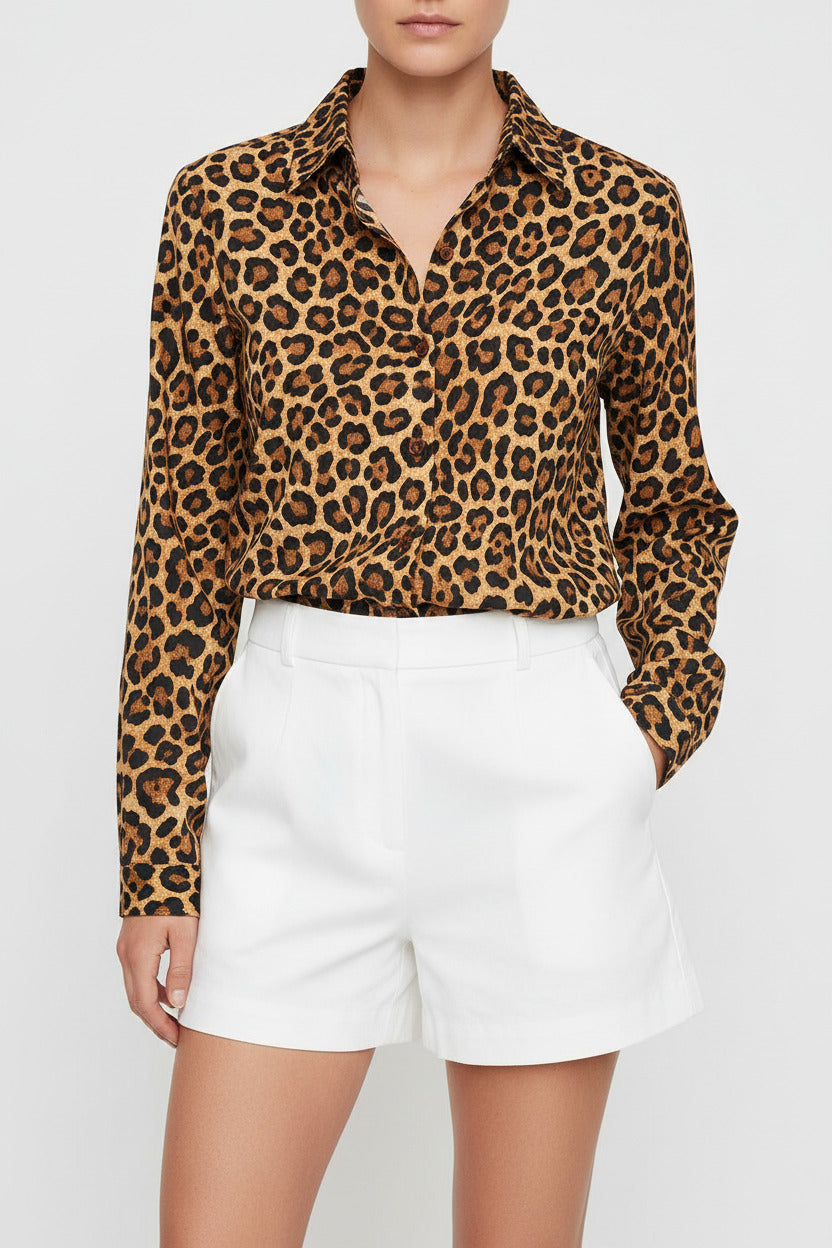 Camicia per donna maniche lunghe elegante con bottoni