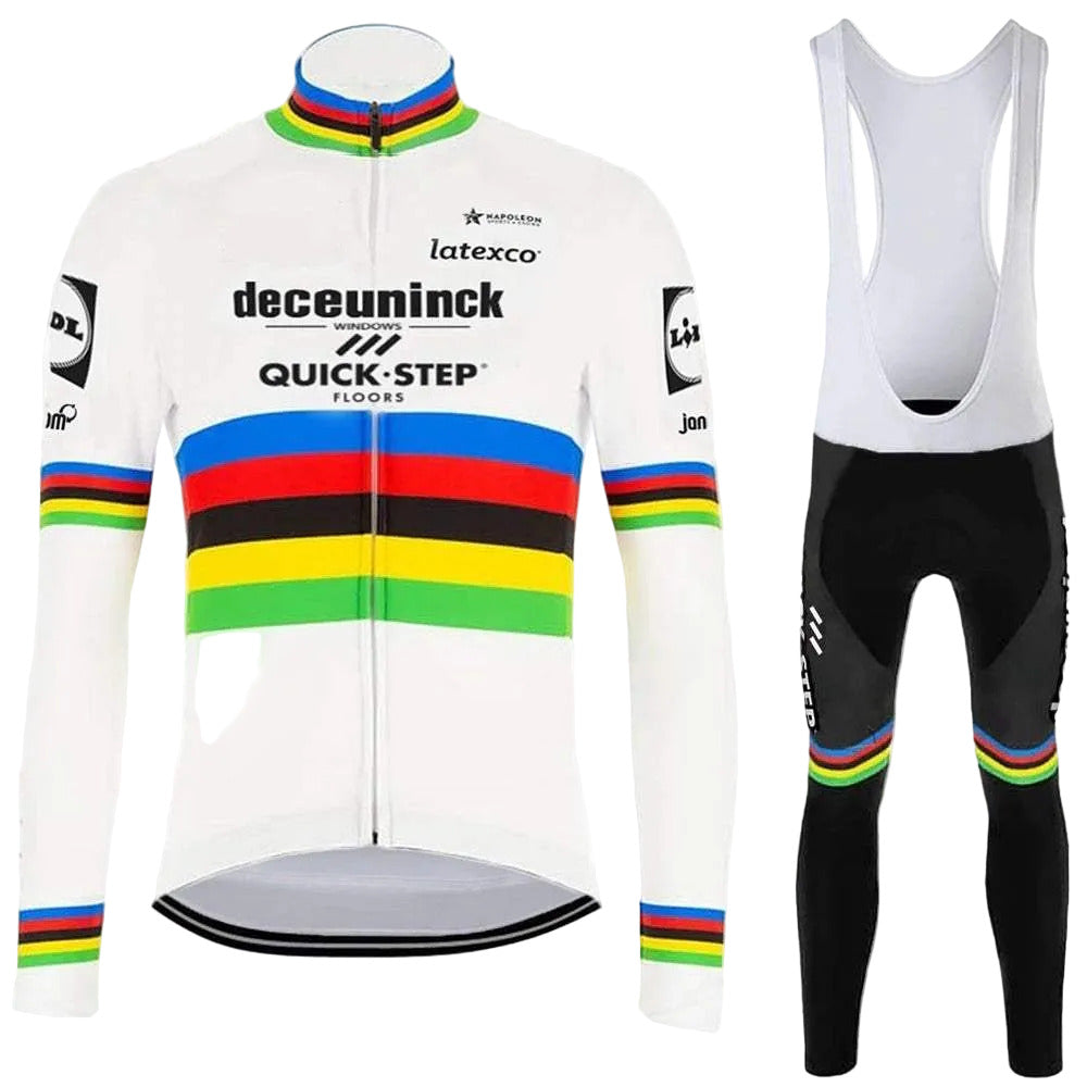 Maglia ciclismo uomo invernale termica manica lunga, felpata all'interno per l'inverno