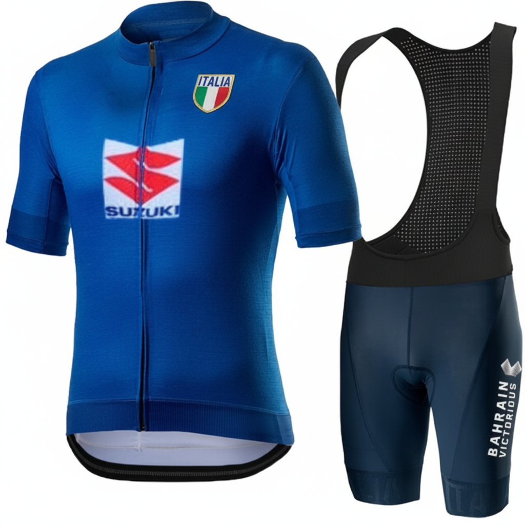 Completino ciclismo uomo Italia estivo traspirante