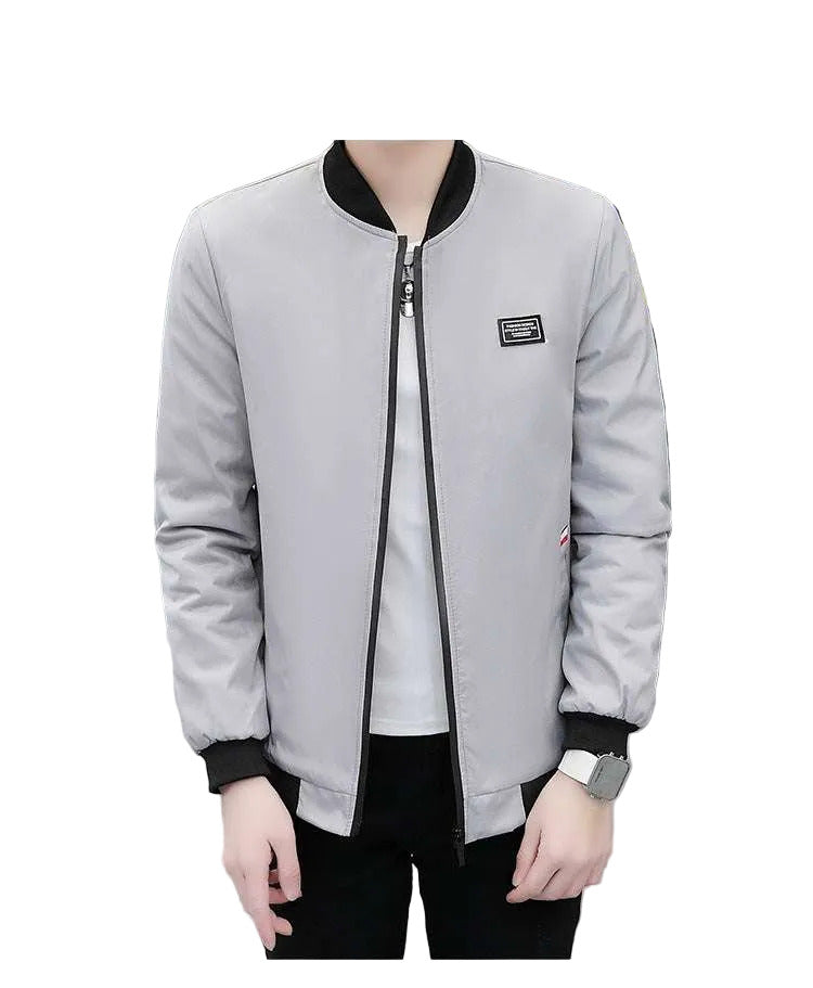 giubbotto uomo cotone primavera slim fit casual elegante