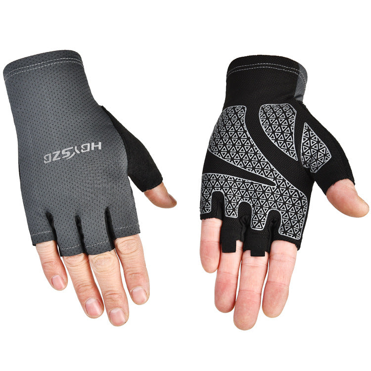 Guanti ciclismo senza dita estivi traspiranti unisex
