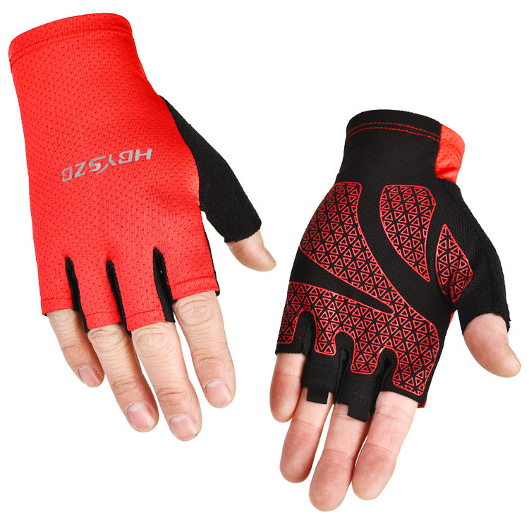 Guanti ciclismo senza dita estivi traspiranti unisex