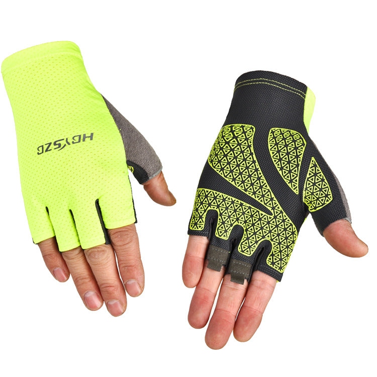 Guanti ciclismo senza dita estivi traspiranti unisex