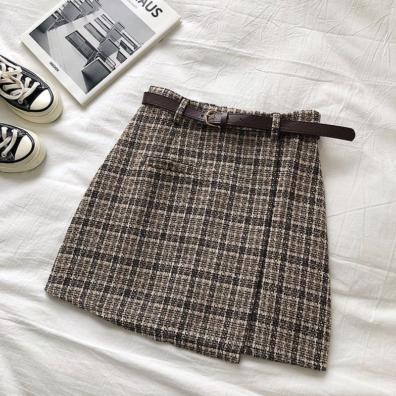 Gonna Korean Irregular Lady Skirt Female Autumn - Loweconomy