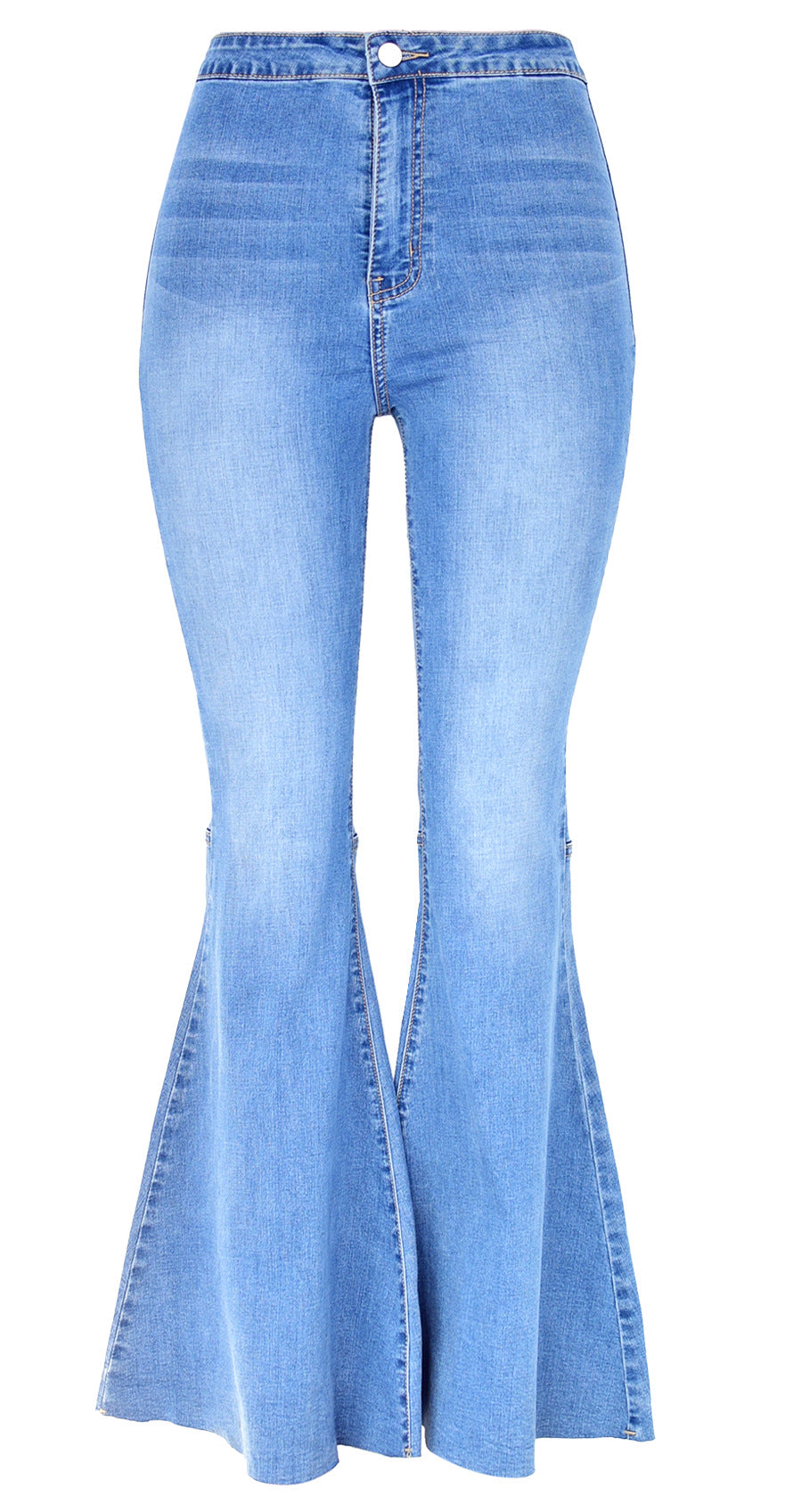 Pantaloni donna vita alta a gamba larga eleganti