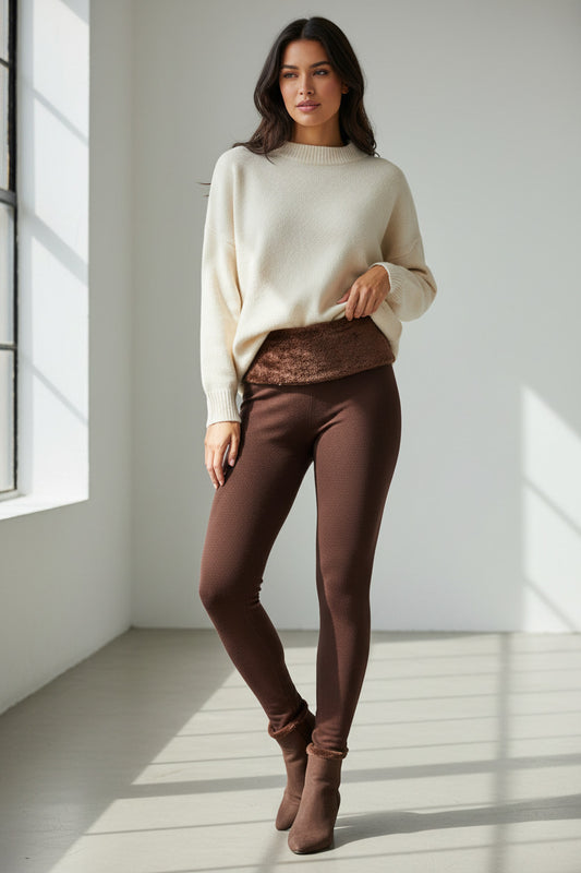 Leggings felpati per donna economici, spedizione gratuita