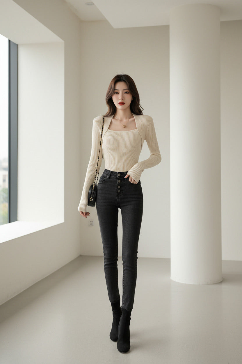 Maglia pullover donna elegante invernale
Maglione donna caldo e comodo
Pullover donna outfit autunno inverno