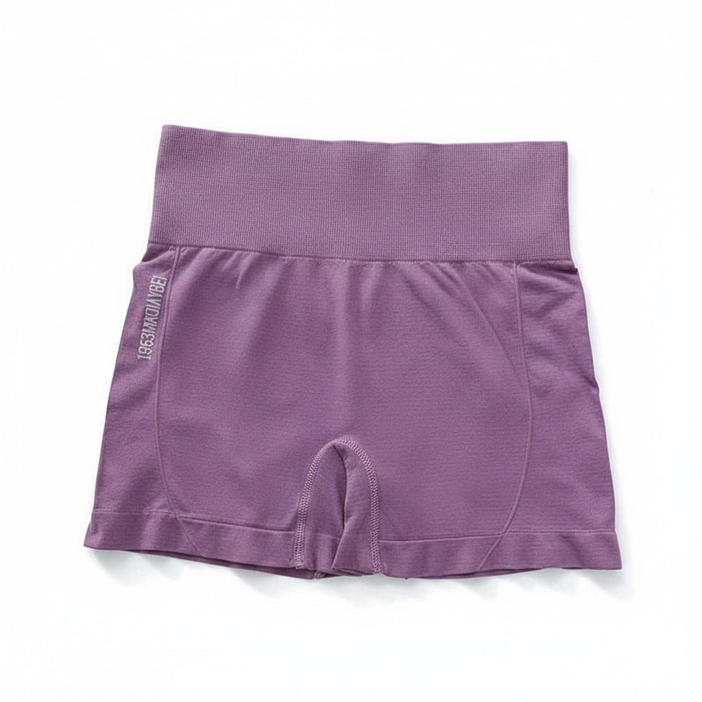 Pantaloncini donna vita yoga shorts running sport - Loweconomy