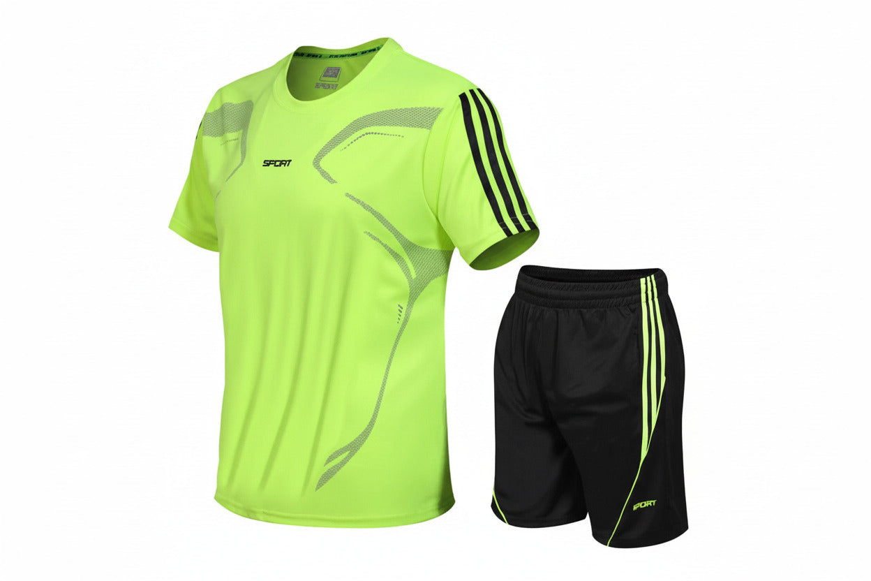 tuta sportiva uomo fitness running allenamento traspirante