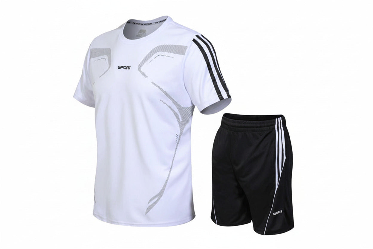 tuta sportiva uomo fitness running allenamento traspirante