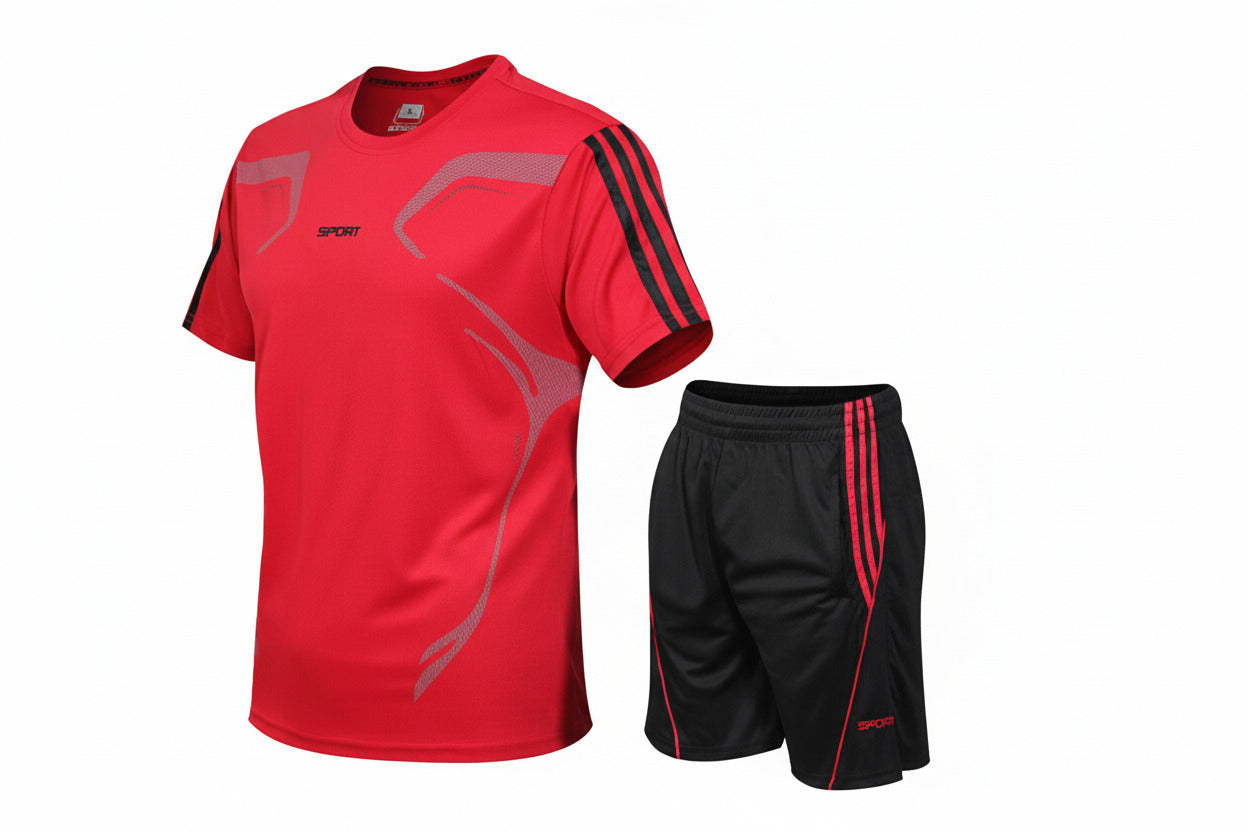 tuta sportiva uomo fitness running allenamento traspirante