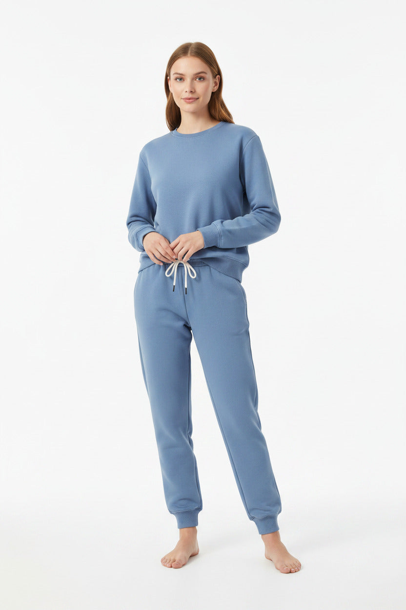 Felpe da donna autunno Tute Felpa in pile moda Due pezzi Set casual manica lunga Pantaloni sportivi - Loweconomy