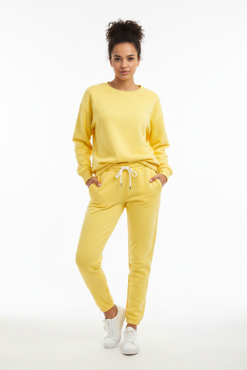 Felpe da donna autunno Tute Felpa in pile moda Due pezzi Set casual manica lunga Pantaloni sportivi - Loweconomy