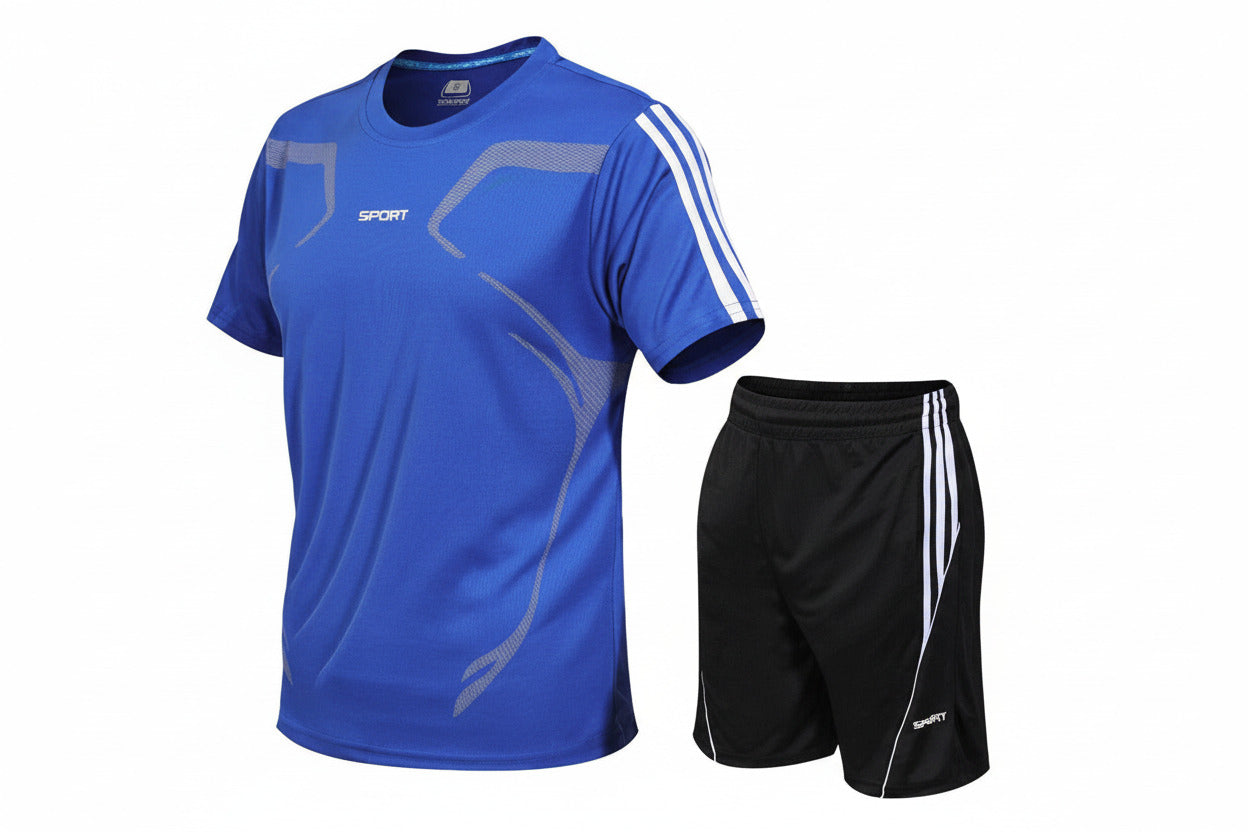 tuta sportiva uomo fitness running allenamento traspirante