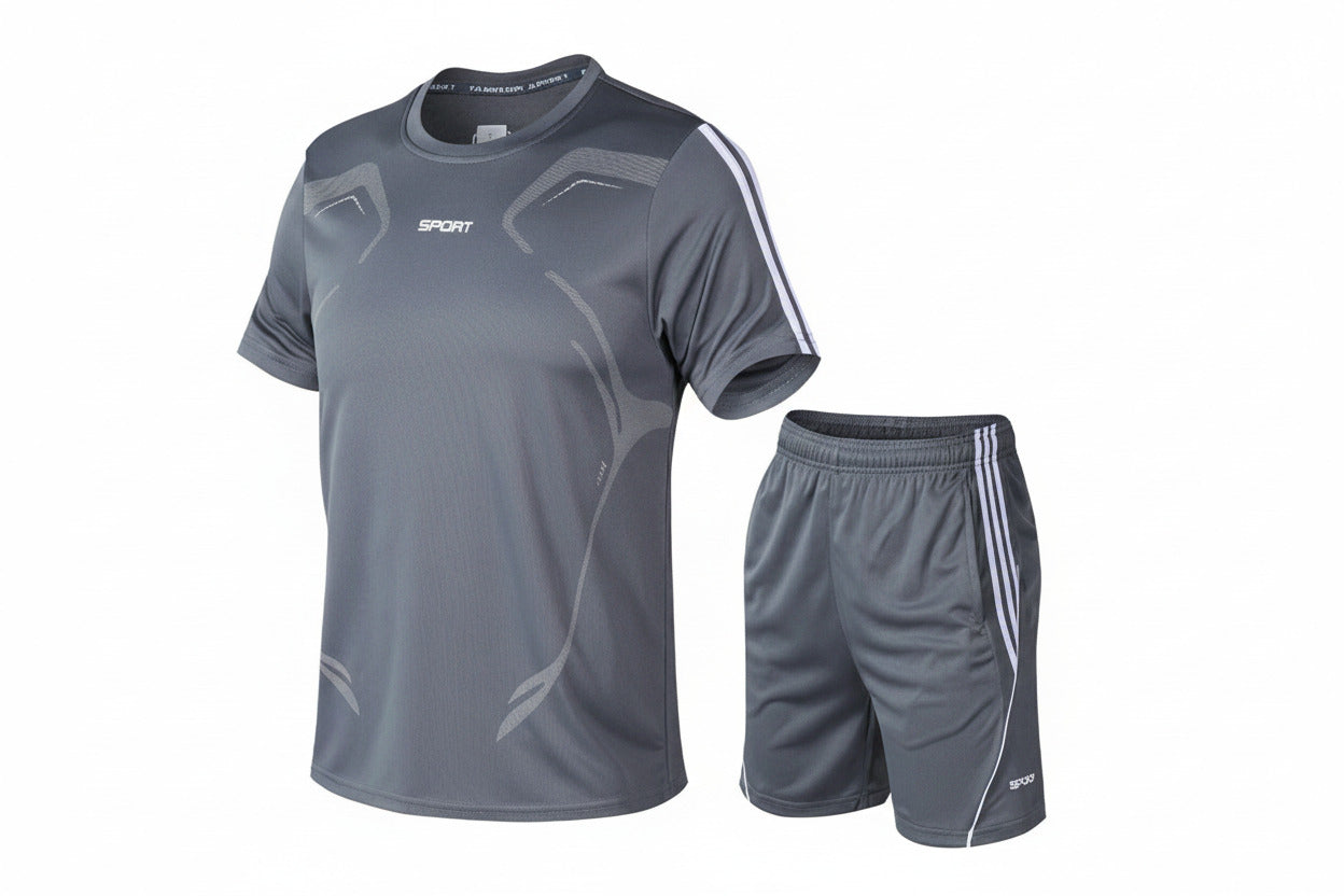 tuta sportiva uomo fitness running allenamento traspirante
