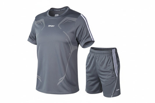 tuta sportiva uomo fitness running allenamento traspirante