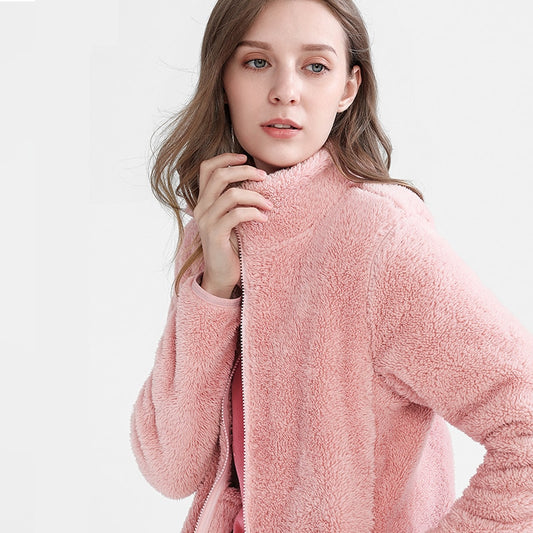 Giacca con zip felpata per donna