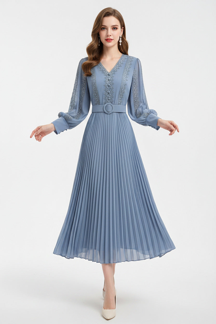 Vestito estivo leggero e traspirante per donna con cintura, spedizione gratuita