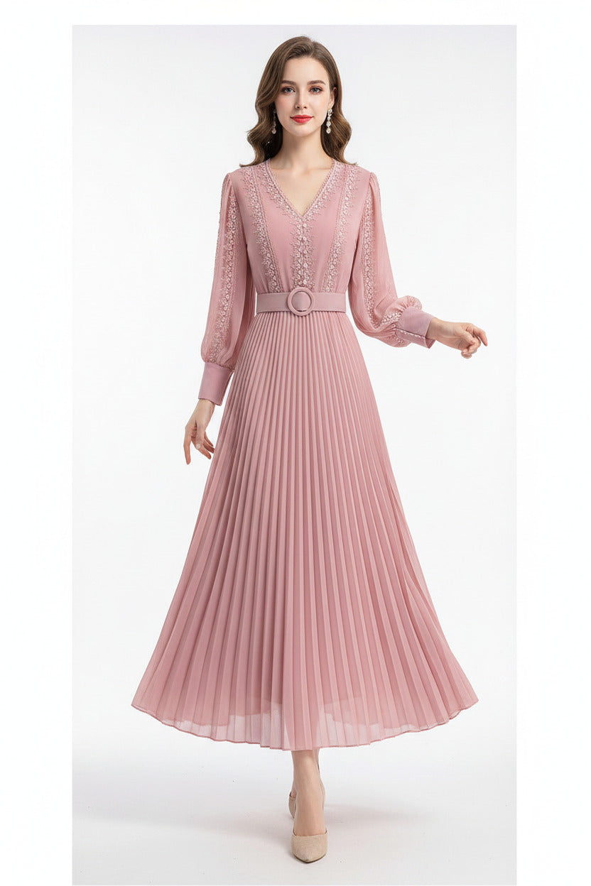Vestito estivo leggero e traspirante per donna con cintura, spedizione gratuita