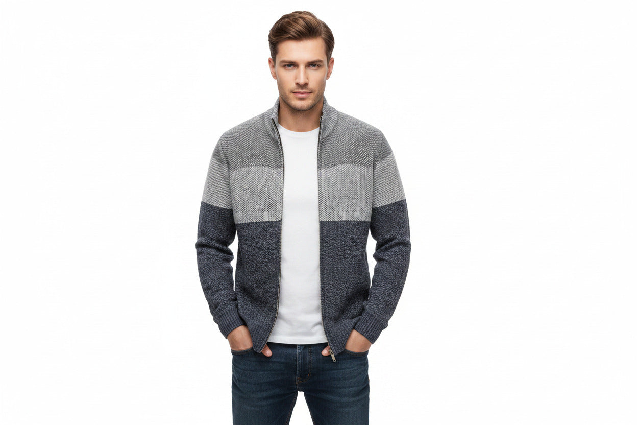Cardigan autunnale uomo, economico, rivestito con tessuto morbido