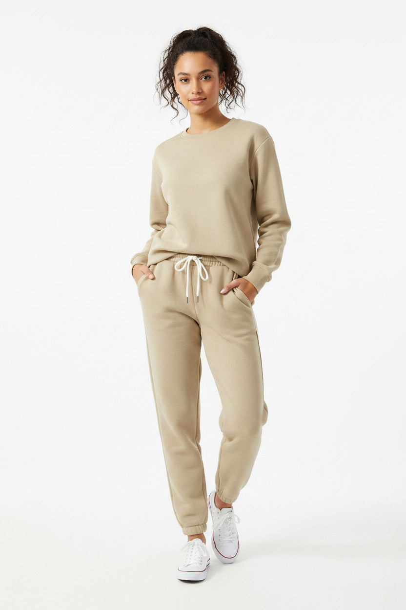 Felpe da donna autunno Tute Felpa in pile moda Due pezzi Set casual manica lunga Pantaloni sportivi - Loweconomy
