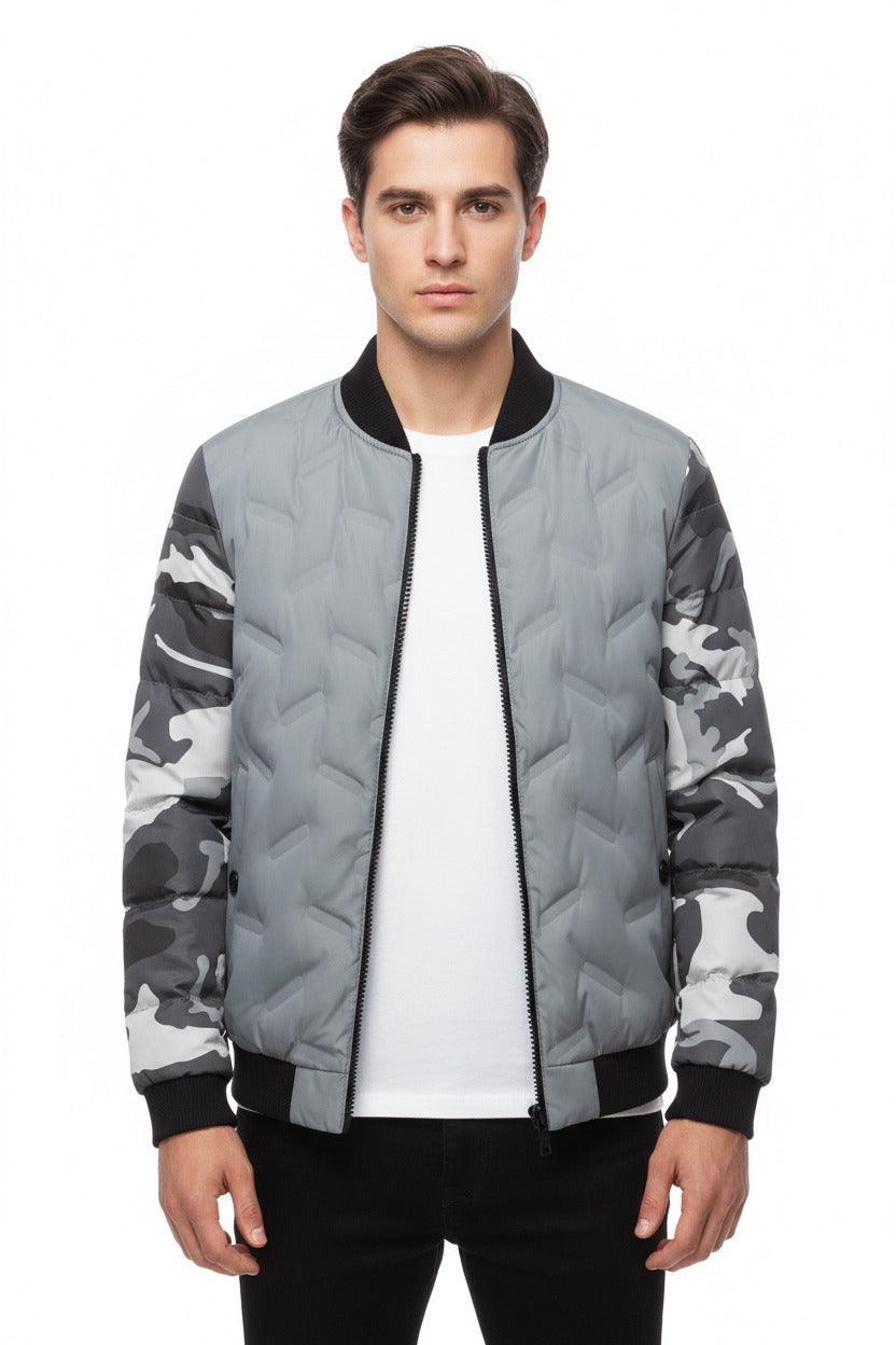 Giubbotto casual uomo economico, resitente, stile militare imbottito
