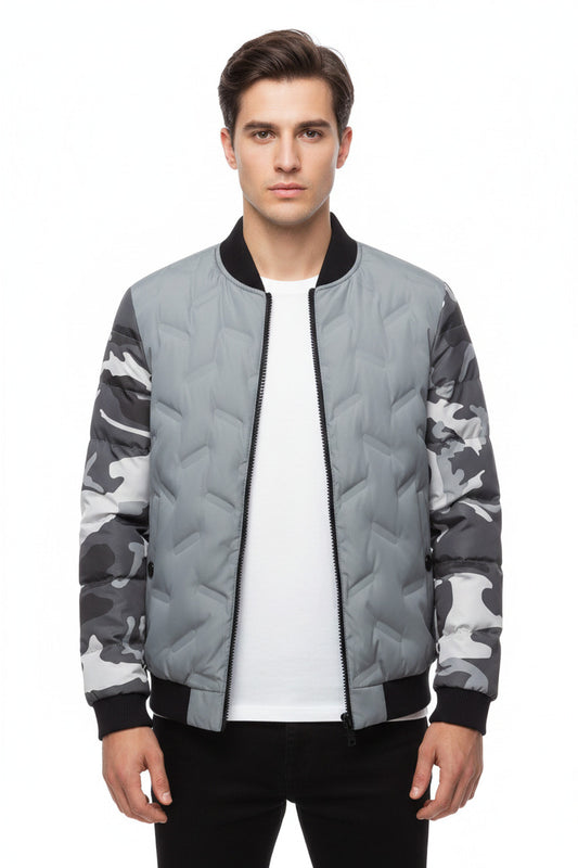 Giubbotto casual uomo economico, resitente, stile militare imbottito